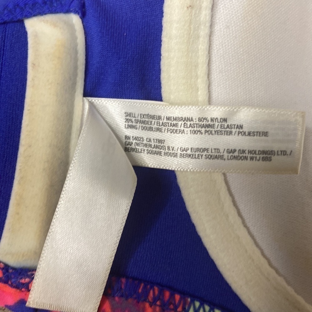 Gap Body Halter Style Bikini Top Push Up Floral S - Picture 8 of 11